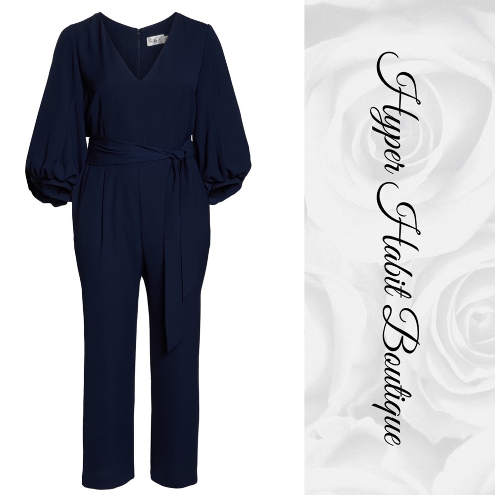 Eliza J Balloon Sleeve Jumpsuit